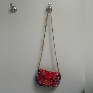 Soukie Modern festival crossbody bag from Anthropologie. Gold chain, brand new.